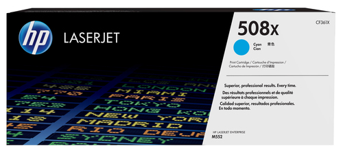 Картридж для HP Enterprise M552dn/M553n/M553dn/M553x/MFP M577 (9500 стр.) голубой, с чипом (EasyPrint)