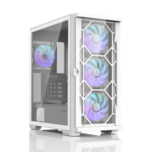 Корпус ZALMAN MidTower Z10 DUO белый (ATX, без БП, 3xUSB3.2, 4x120mm ARGB) (Zalman Z10 DUO White)