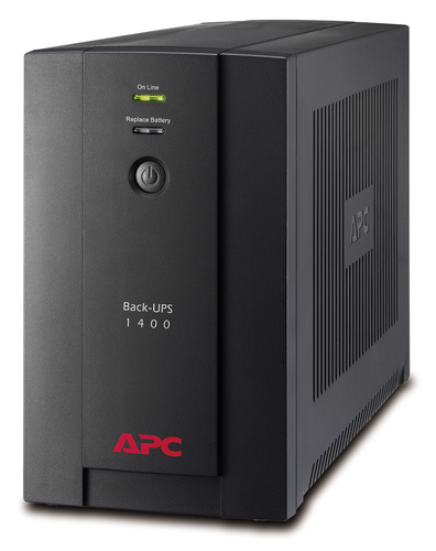 UPS 1400VA Back APC <BX1400UI> защита телефонной  линии,  USB