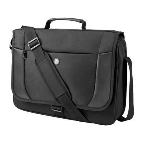 Сумка HP Essential Messenger Case  <H1D25AA>  (нейлон,  чёрная, 17")