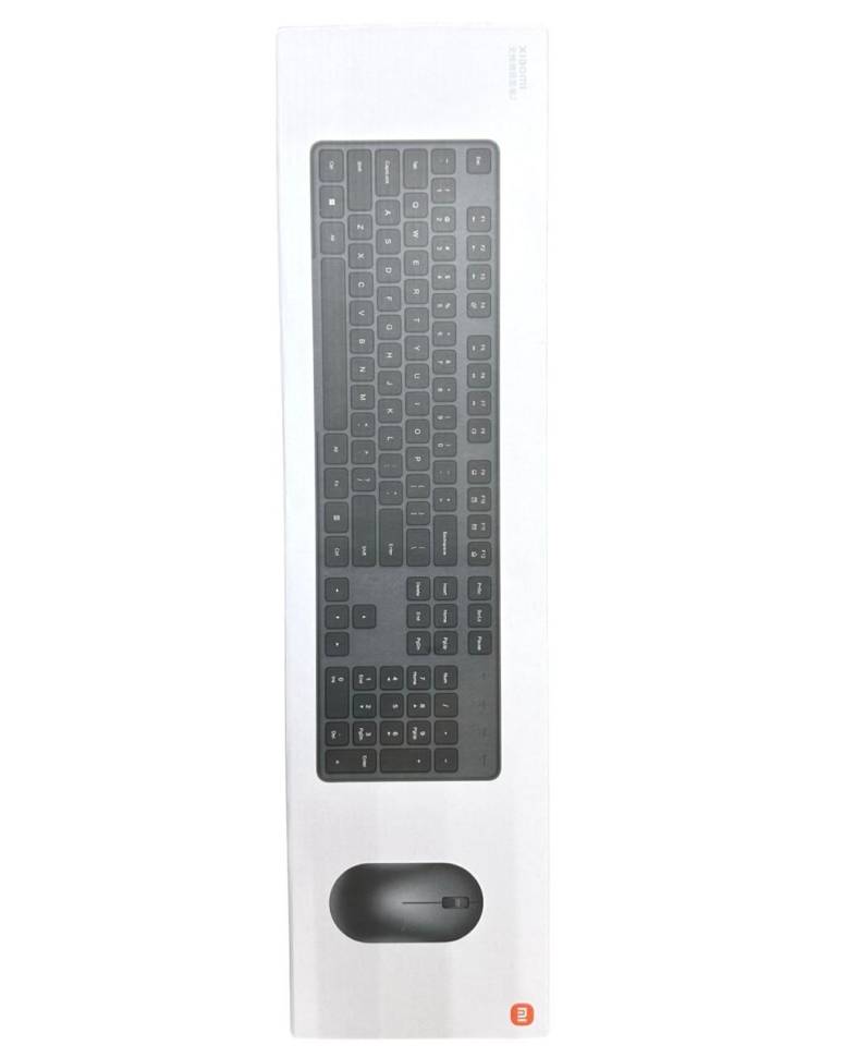 набор Xiaomi Wireless keyboard and Mouse COMBO 2 черный беспроводной АНГЛ. РАСКЛАДКА + RU наклейки