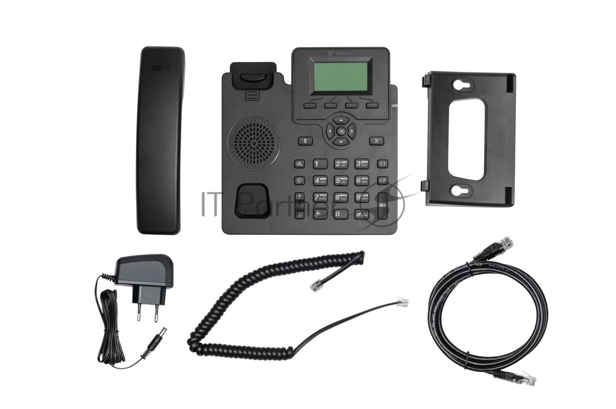 Телефон IP Флат Flat-Phone-C10 черный