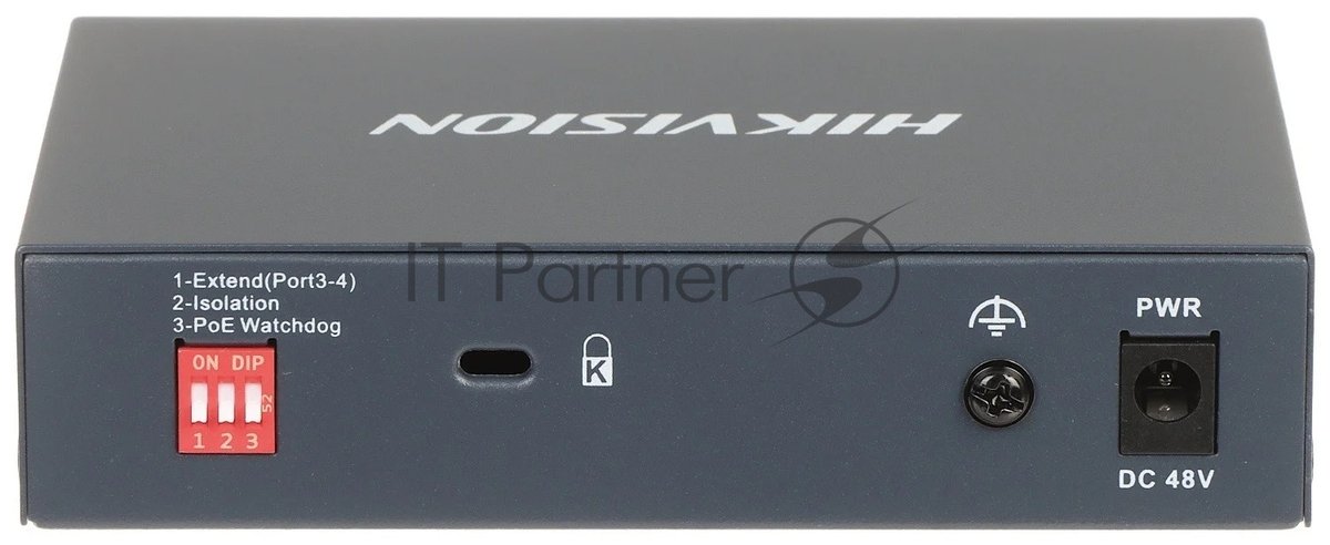 Коммутатор Hikvision DS-3E0505HP-E, 5×1 Гбит/с (4×PoE/Hi-PoE), неуправляемый