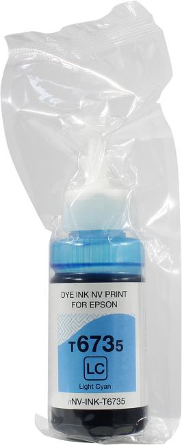 Чернила NVPrint T6735 (C13T67354A) для Epson L800, L805, L810, L8158, L850, L1800 (70 мл) Light Cyan