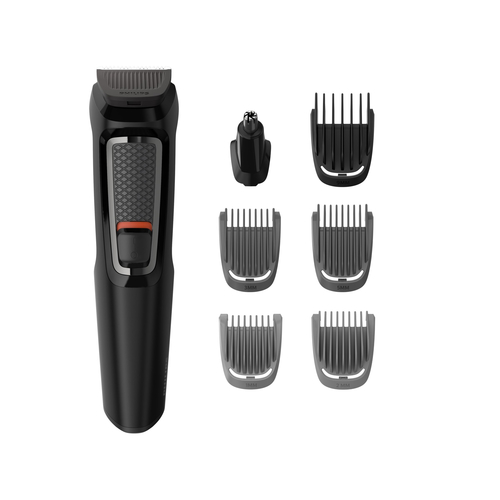 Триммер Philips MG3720/15 черный (насадок в компл:7шт)