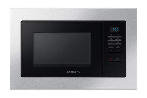 Микроволновая печь встраиваемая Samsung MS20A7013AT/BW нержавеющая сталь/черный, 20 л, 850 Вт, переключатели - кнопки
