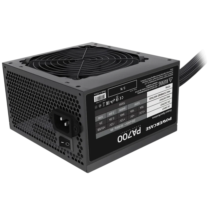 PA-700SI Блок питания Powercase PA700 (ATX 2.31, 700W, APFC, 120mm  Fan)  /