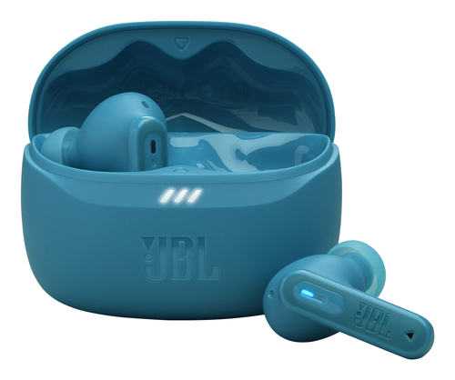 Наушники TWS JBL Tune Beam бирюзовый, внутриканальные, Bluetooth, активное шумоподавление, быстрая зарядка, до 12 ч