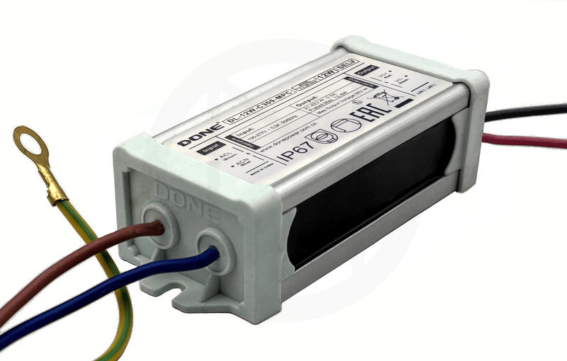 Драйвер светодиодный DONE DL-12W-C300-MPC , 12W, 21-42V, 0.3A, IP67