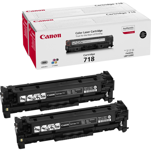 Картридж лазерный Canon 718BK 2662B005/017 черный двойная упак. (6800стр.) для Canon LBP7200/MF8330/8350