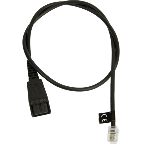 Jabra 8800-00-37 Шнур QD на RJ10, прямой, 50 см для Lucent Callmaster V, VI, Cisco 79xx and PLX A22 (8800-00-37)