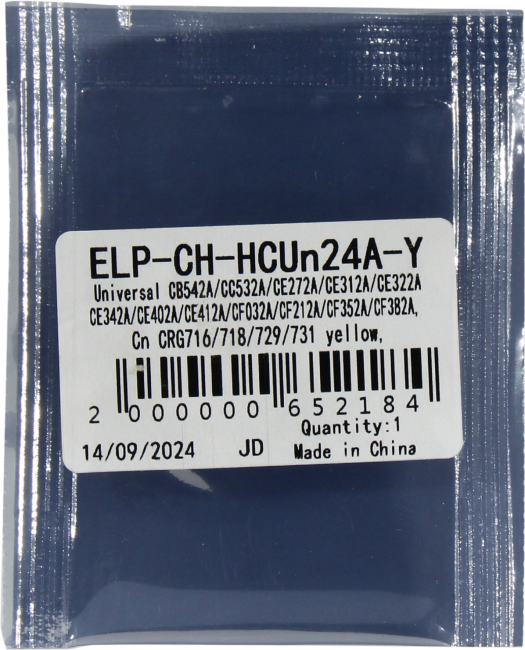 <ELP-CH-HCUn24A-Y> Чип  для  картриджа  CB542A/CC532A/CE272A/312A/322A/342A/402A/412A Yellow