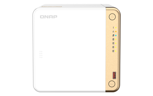 QNAP TS-462-4G Сетевое хранилище без дисков/ channel NAS 4 HDD trays, 2 x M.2 NVMe PCIe Gen 3 x1, 2-core Intel Celeron N4505 2.9 GHz, 4 GB RAM (1 x 2GB + RAM-2GDR4T0-SO-2400) up to 16 GB (2 x 8GB), 1x