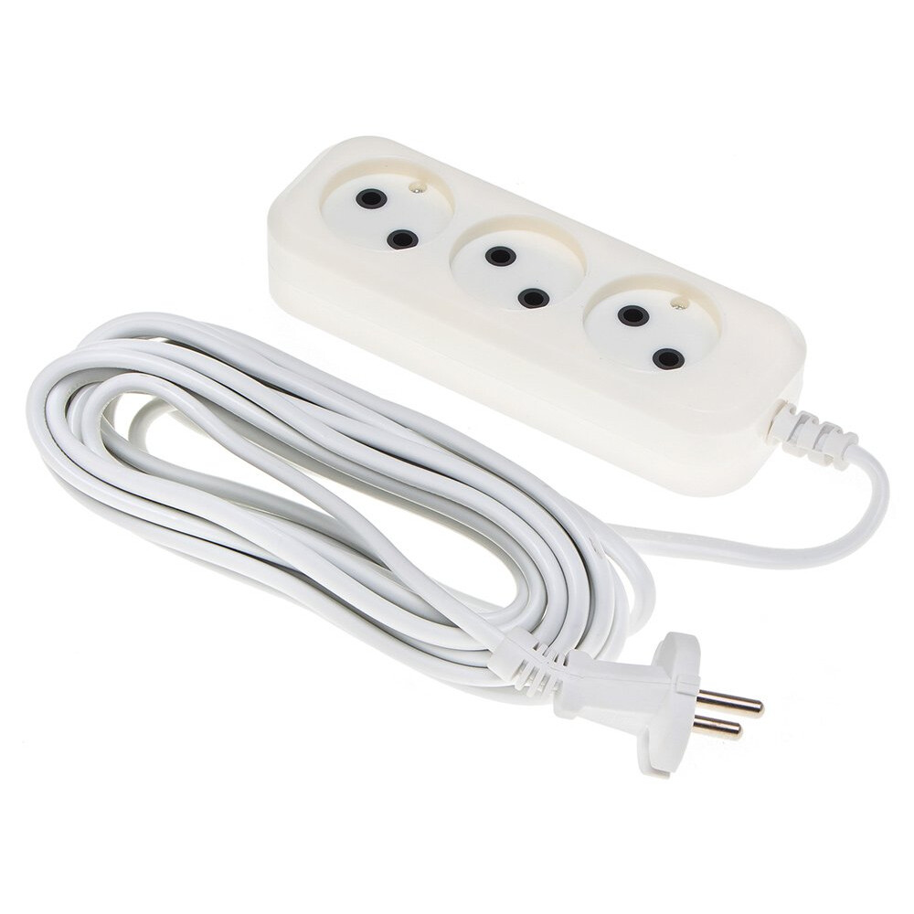 Сетевой удлинитель Buro BU-PS3.5/W 5м (3 розетки) белый