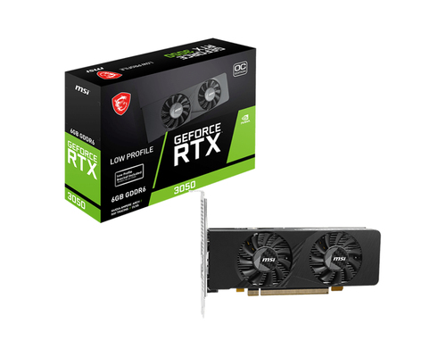 Видеокарта MSI PCI-E 4.0 RTX 3050 LP E 6G OC NVIDIA GeForce RTX 3050 6Gb 96bit GDDR6 1492/14000 HDMIx2 DPx1 HDCP Ret low profile