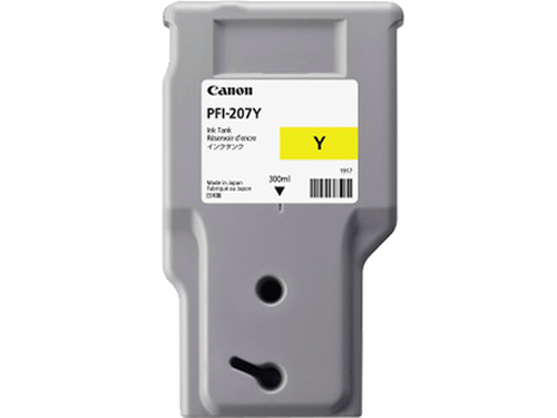 Картридж Canon PFI-207Y 8792B001 струйный Canon PFI-207Y для для iPF680/685/780/785, жёлтый, 300ml