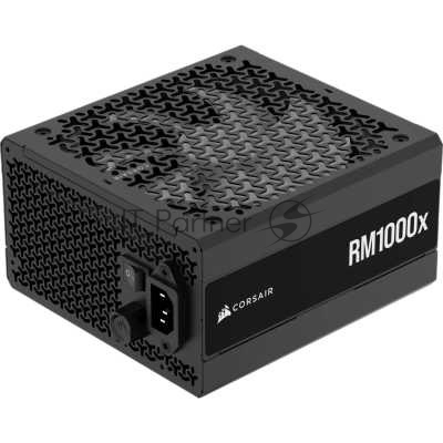 Блоки питания/ Power Supply Corsair RM1000x, Model RPS0198, 1000W 80+ Gold (ATX, 3.1, PCIe 5.1, Full modular, 1x24(20+4)pin, 1x12V-2x6, 2x4+4-pin CPU +12V (EPS), 3x4-pin Molex, 6x6+2-pin PCIe, 12xSATA3, Active, 140x140mm, 160x150x86mm, APFC, Power cable-EU, black)