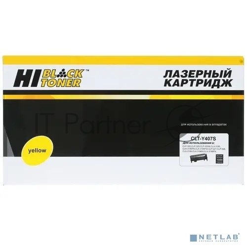 Расходные материалы Hi-Black CLT-Y407S Картридж для Samsung CLP320/320N/CLX-3185/3185N/FN Y с чипом