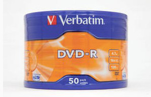 Диск DVD-R Verbatim 4.7Gb 16x wagon wheel (50шт) (43731)