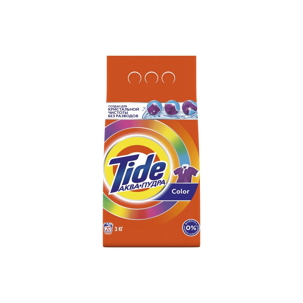 Стиральный порошок Tide 1У618721, автомат, Color, 3 кг, 216 шт