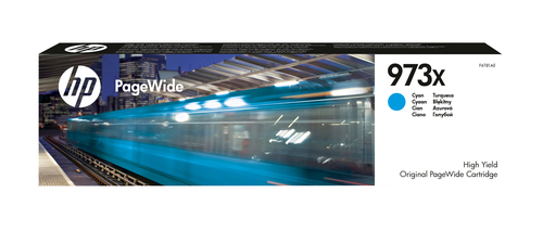 Картридж Hewlett-Packard HP 973X Cyan (Голубой) 7000 стр, Pagewide 452dw/477dw & P55250dw/MFP P57750dw