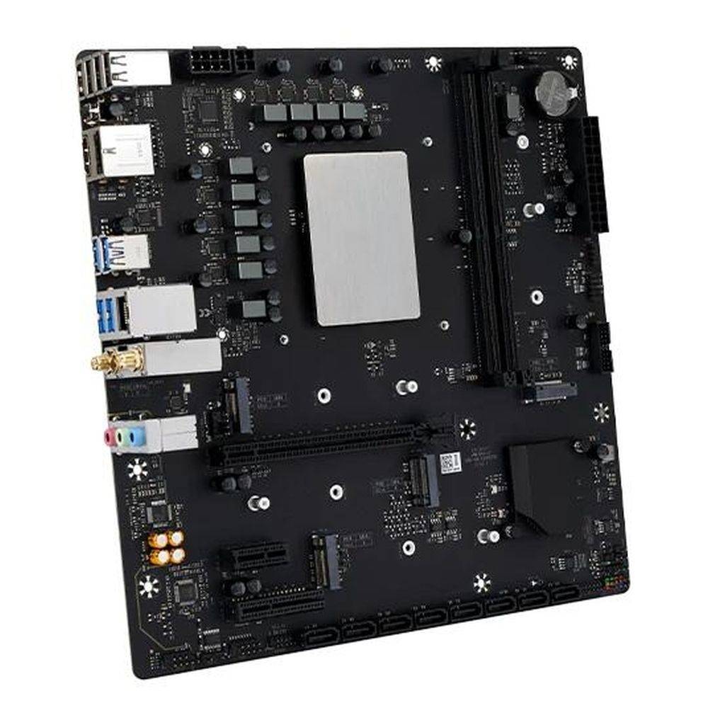 Maxsun с ЦПУ MS-MoDT 14450HX D4 WIFI 14450HX, SoC, 2*DDR4, 1*PCIEx16, 1*PCIEx4, 1*PCIEx1, 4*M.2, 6*USB3.2Gen1, 7*USB2.0, 8*SATA3.0, 1G, DP, HDMI, M-ATX, RTL