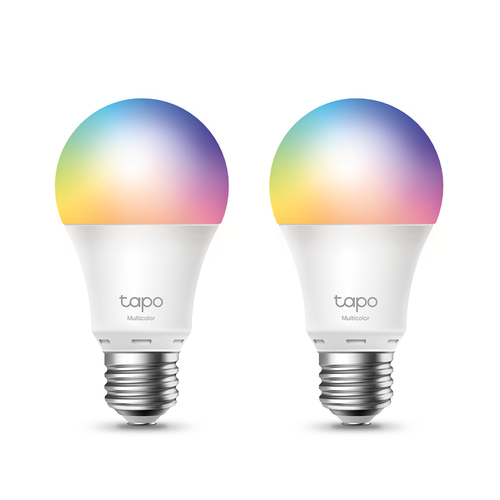 TP-Link Tapo L530E(2-pack) Умная многоцветная Wi-Fi лампа, цоколь E27, 220–240 В, световой поток 806 лм