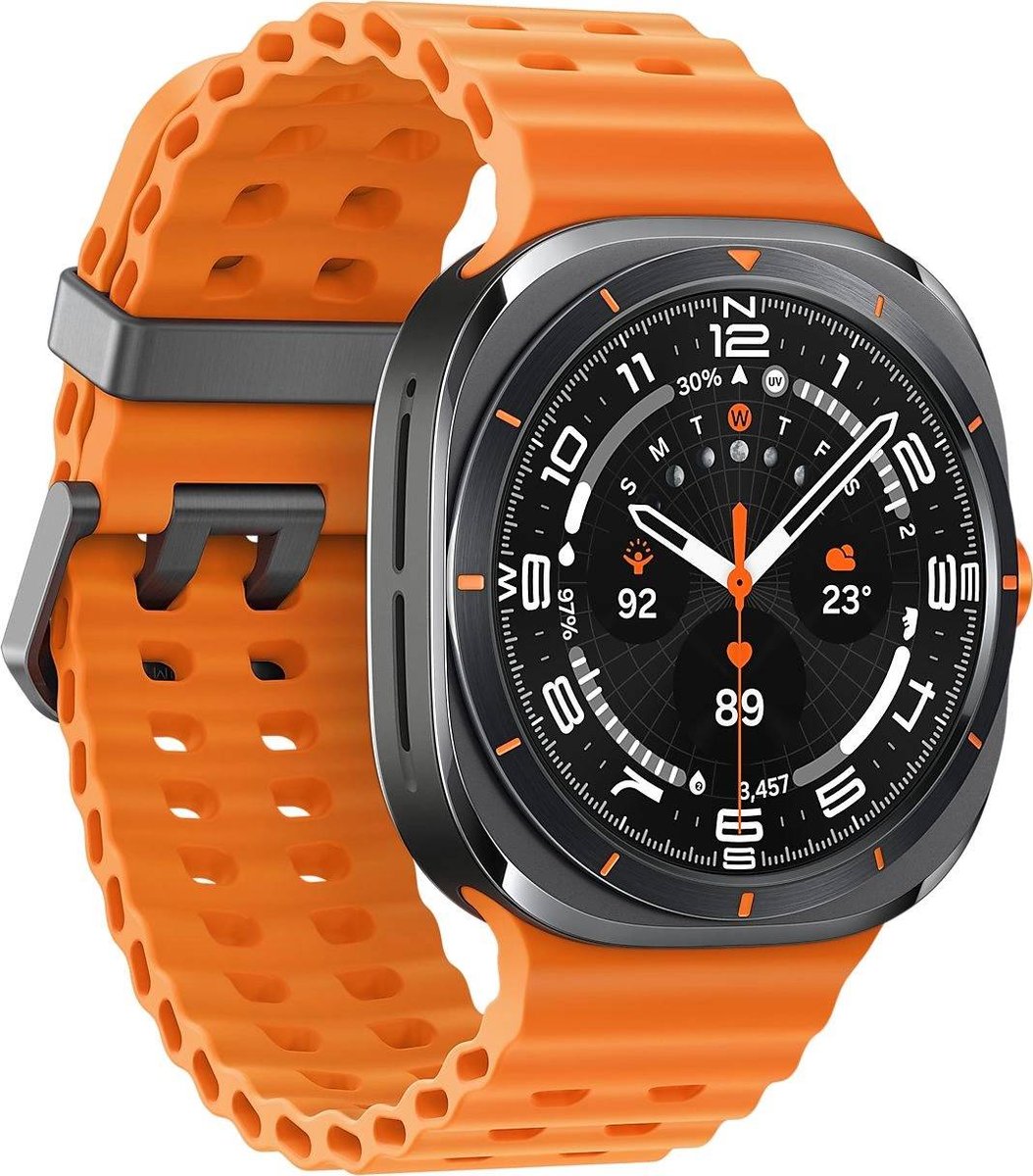 Samsung Смарт-часы Galaxy Watch Ultra LTE 47мм 1.5" AMOLED корп.черный рем.оранжевый