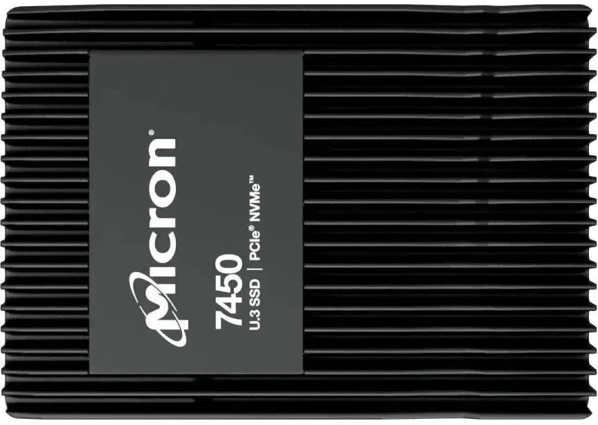 Жесткий диск SSD 1.6TB Micron 7450 MAX U.3 MTFDKCC1T6TFS-1BC1ZABYY (2.5" 15mm), NVMe, PCIe 4.0 x4 3D TLC