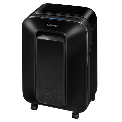 Fellowes Шредер PowerShred LX200 FS-55022(01), черный {DIN P-4, 4х12 мм, 12 лст., 22 лтр., Jam Proof™, SafeSens}