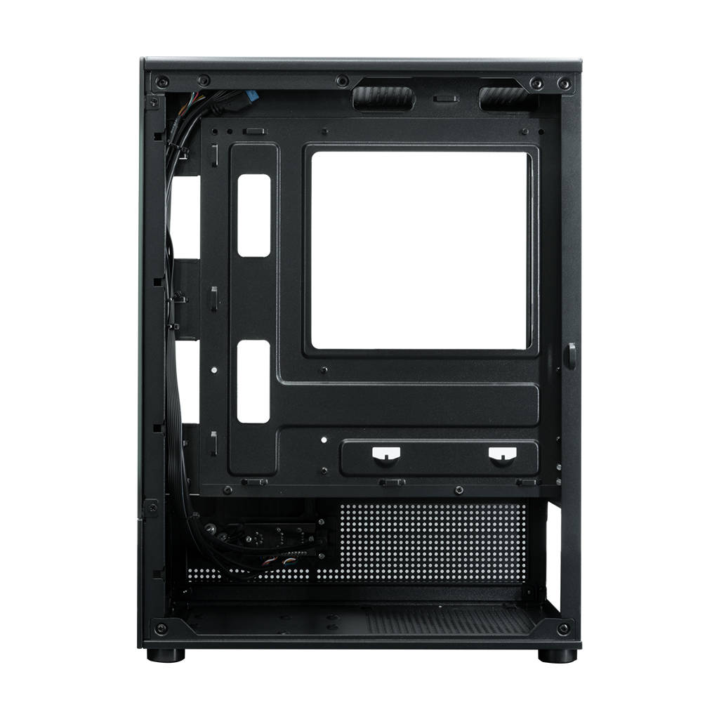 XASTRA Q300M 3FRGB Black mATX/Aquarium/Screewless/ 3x120mm FRGB FC fans/ Q300M-3FC12F