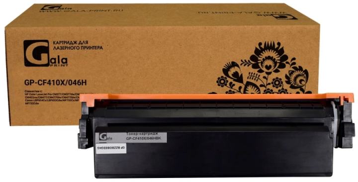 Картридж GalaPrint GP_CF410X/046H_BK для HP Color LJ Pro  CM377/CM377dw/Canon LBP654Cx/LBP653Cdw/MF735CxBlack 6500к