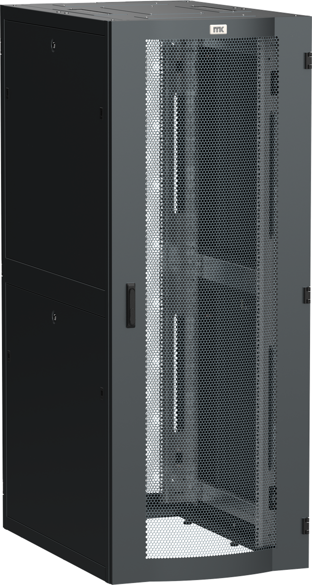 Шкаф серверный ITK LS05-48U82-2PP, 19", 48U, 800х1200мм, черный