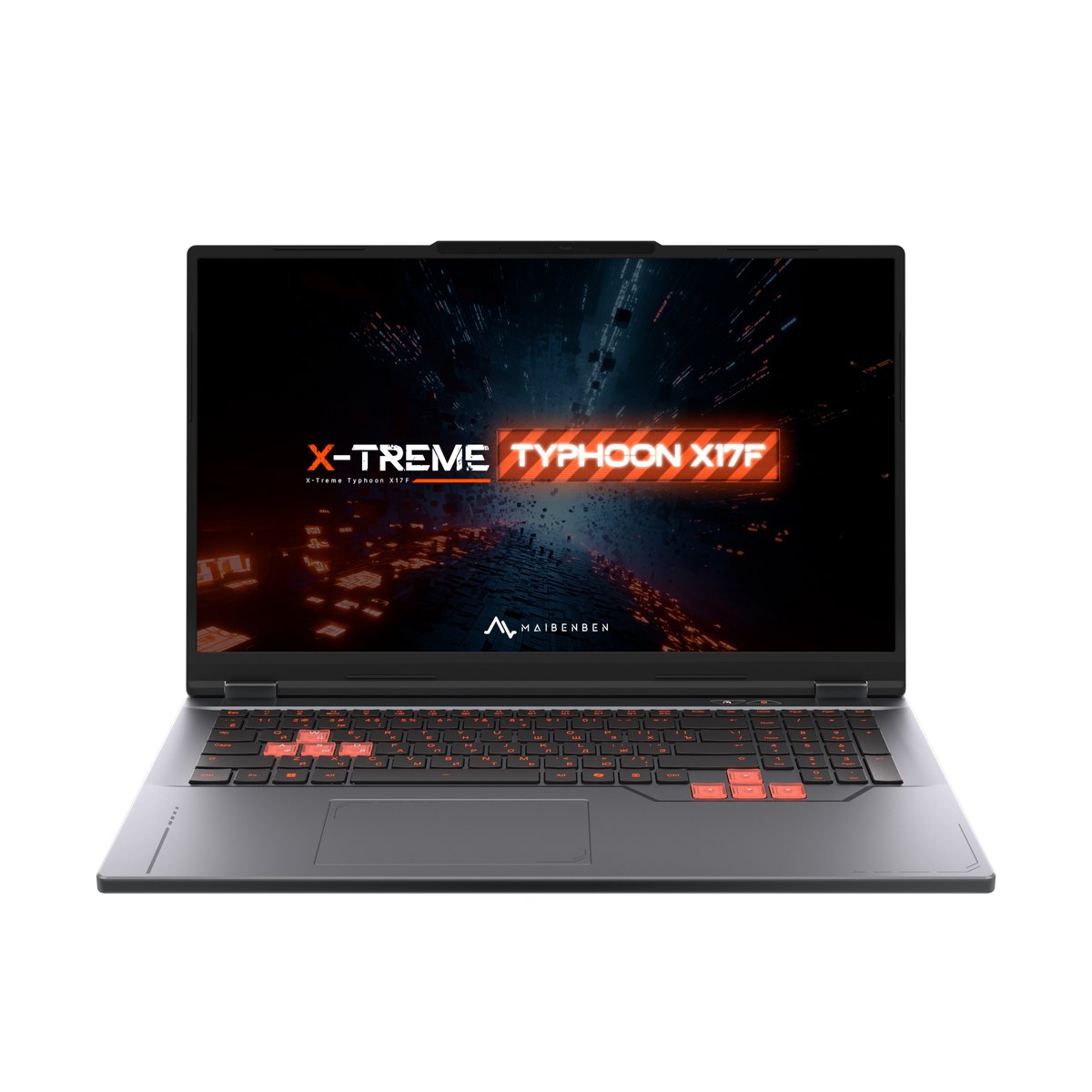 Ноутбук/ Maibenben X17F-R77435 17.3"(1920x1080 IPS (144Hz) )/AMD Ryzen 7 7445H(3.55Ghz)/16384Mb/1024PCISSDGb/Ext:nVidia GeForce RTX3050(4096Mb)/Cam/BT/WiFi/60WHr/war 1y/2.6kg/Grey/Linux + 1*mninDP, 250nits,1x16Gb,2SODIMM
