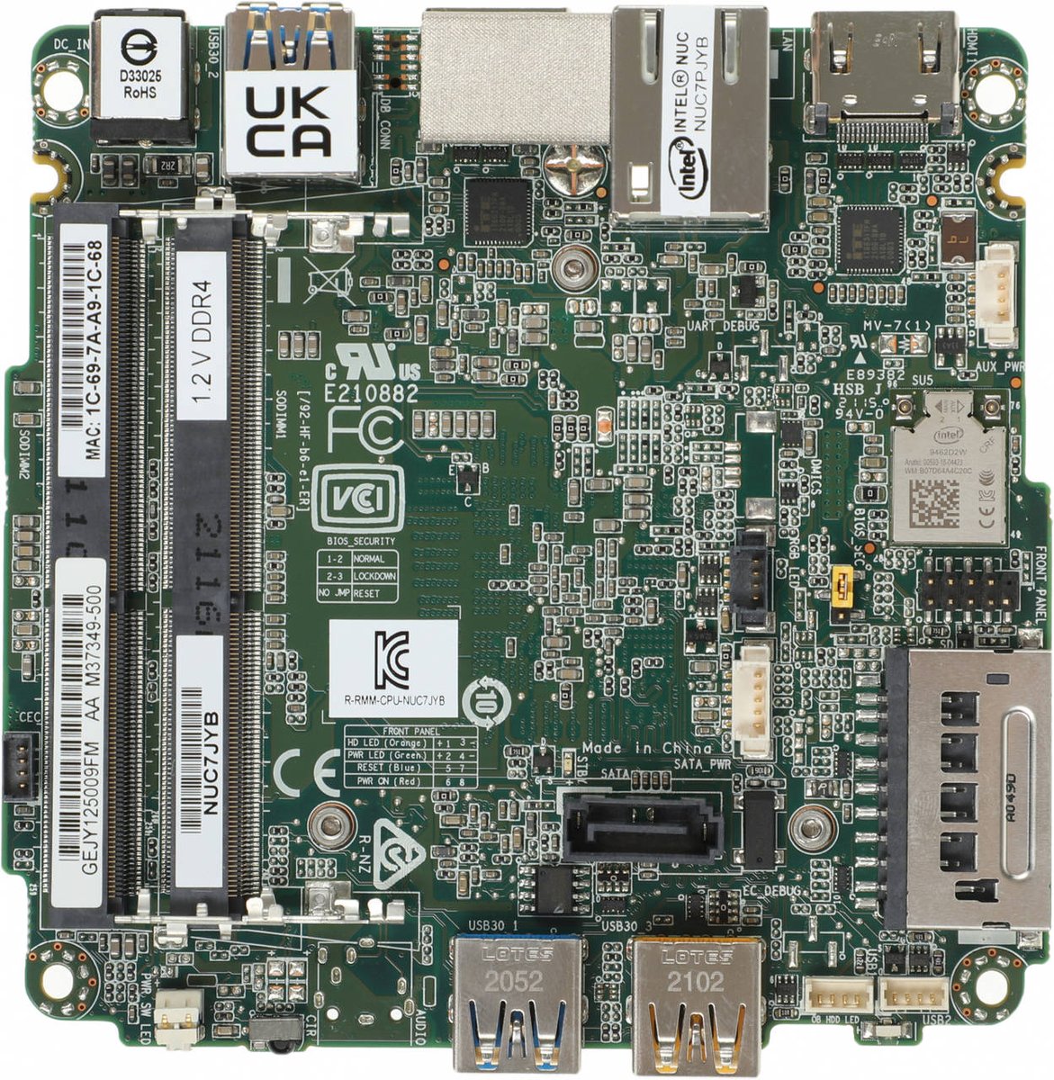 Intel Материнская плата  J5005 2xDDR4 SODIMM