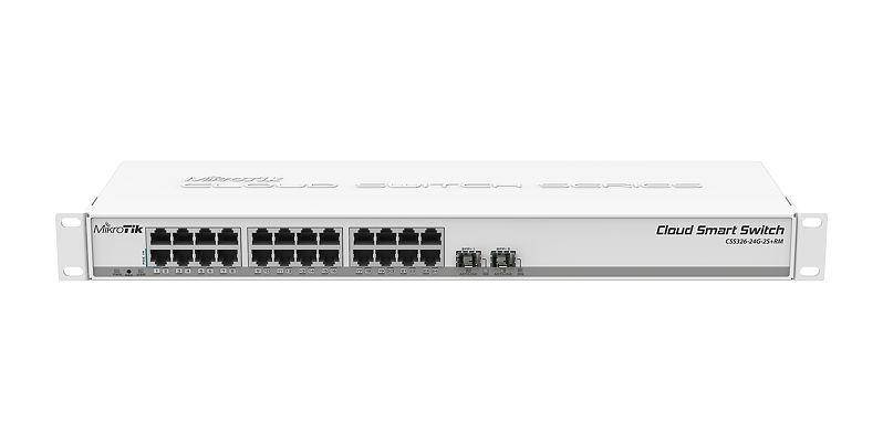 MikroTik 24PORT 1000M 2SFP+ CSS326-24G-2S+RM MIKROTIK