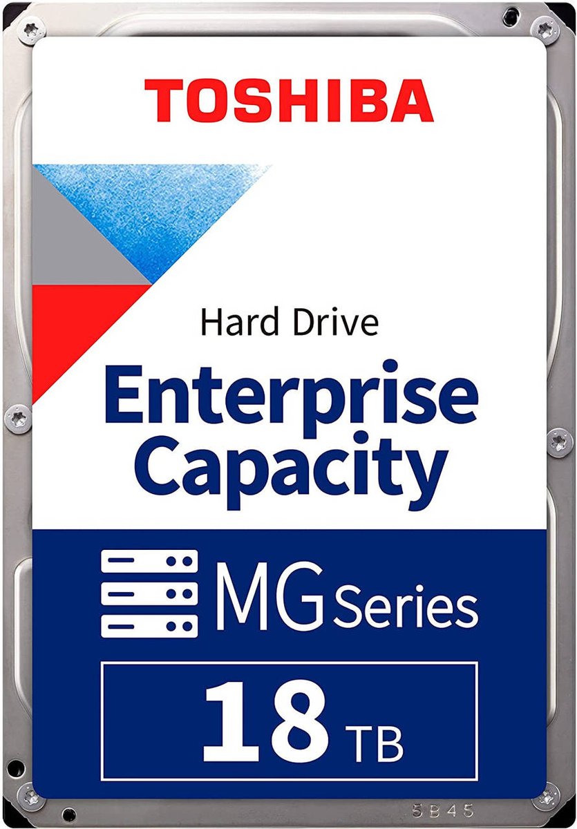 Toshiba Жесткий диск SATA-III 18TB MG09ACA18TE Server Enterprise Capacity 512E  512Mb 3.5"