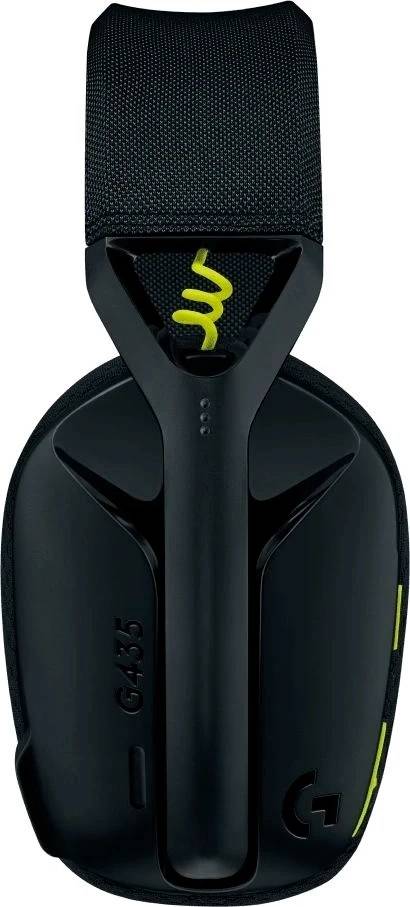 Logitech Наушники с микрофоном G435 черный/желтый накладные BT/Radio оголовье