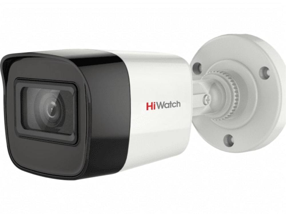 Камера аналоговая HiWatch DS-T200A(B) (3.6MM), 2Мп, 1080p, ИК 30м, уличная