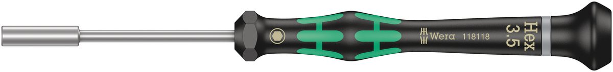 we-118118 Отвертка WERA 2069, внутренний шестигранник 3.5мм, длина стержня  60мм  []