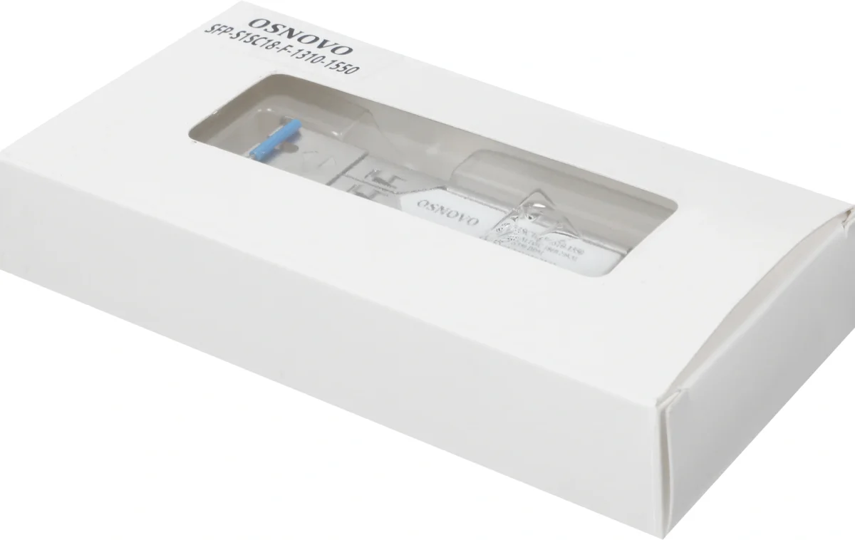 SFP-модуль OSNOVO SFP-S1SC18-F-1310-1550, 155 Мбит/с, SC, 20 км