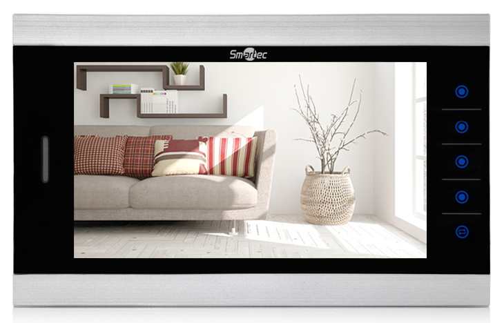 Монитор видеодомофона Smartec ST-MS510HM-SL, 10", AHD, 4-проводной, серебряный