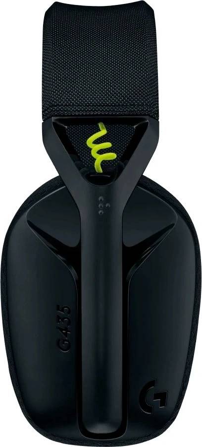 Logitech Наушники с микрофоном G435 черный/желтый накладные BT/Radio оголовье