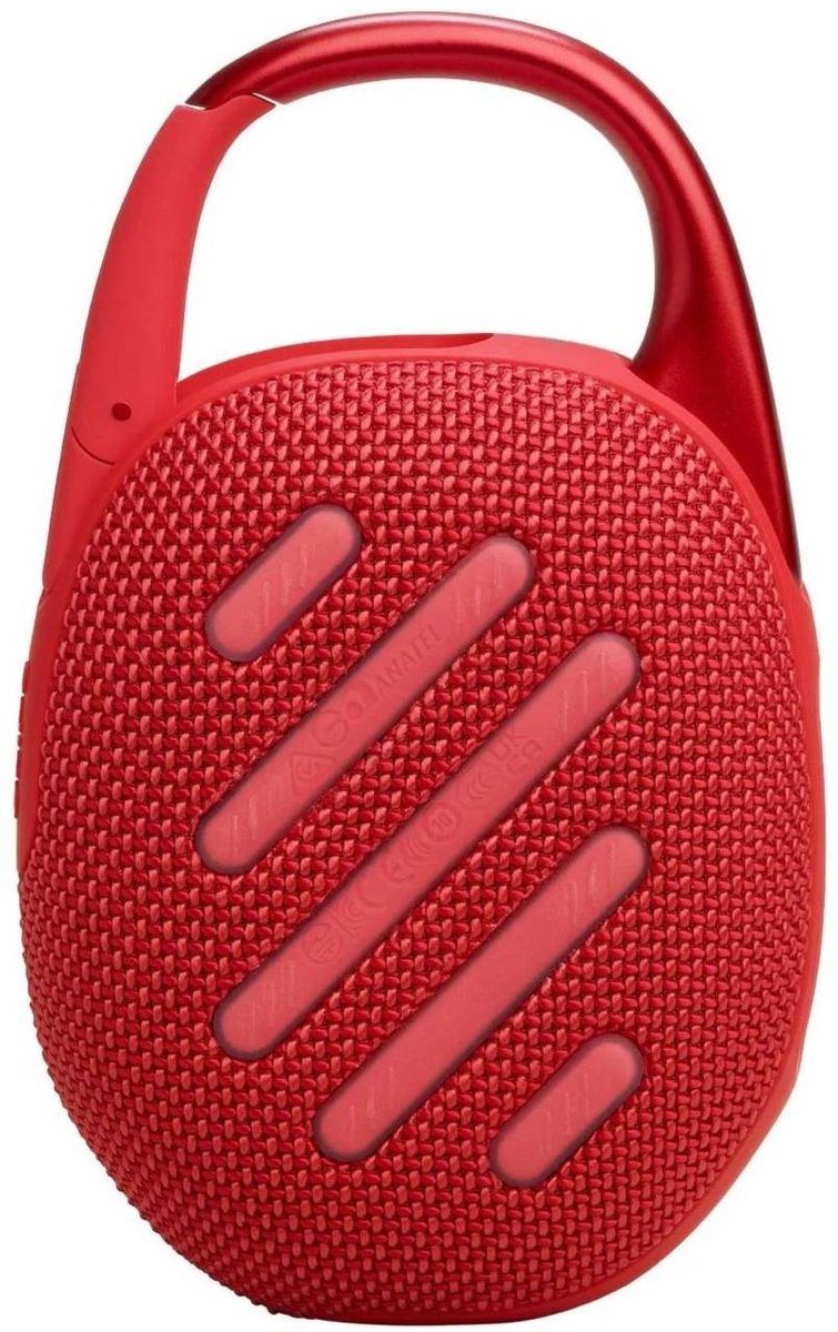 JBL Колонка порт. Clip 5 красный 7W 1.0 BT 10м 1400mAh