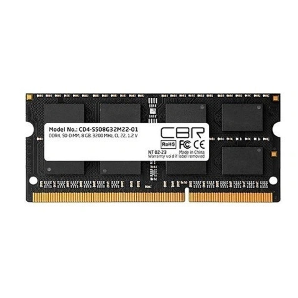 Оперативная память CBR CD4-SS08G32M22-01-AIO, 8ГБ, DDR4 SODIMM, 3200MHz