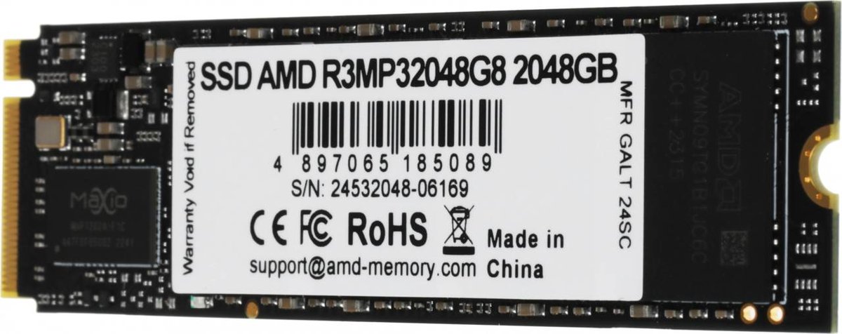 AMD PCIe 3.0 x4 2TB R3MP32048G8 Radeon M.2 2280