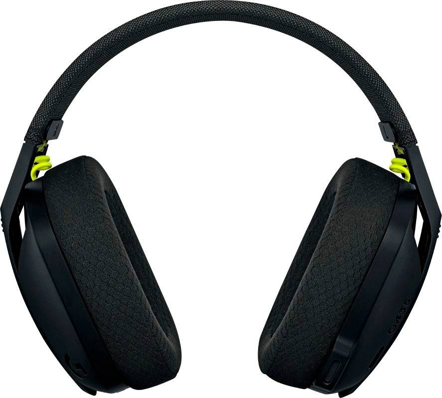 Logitech Наушники с микрофоном G435 черный/желтый накладные BT/Radio оголовье