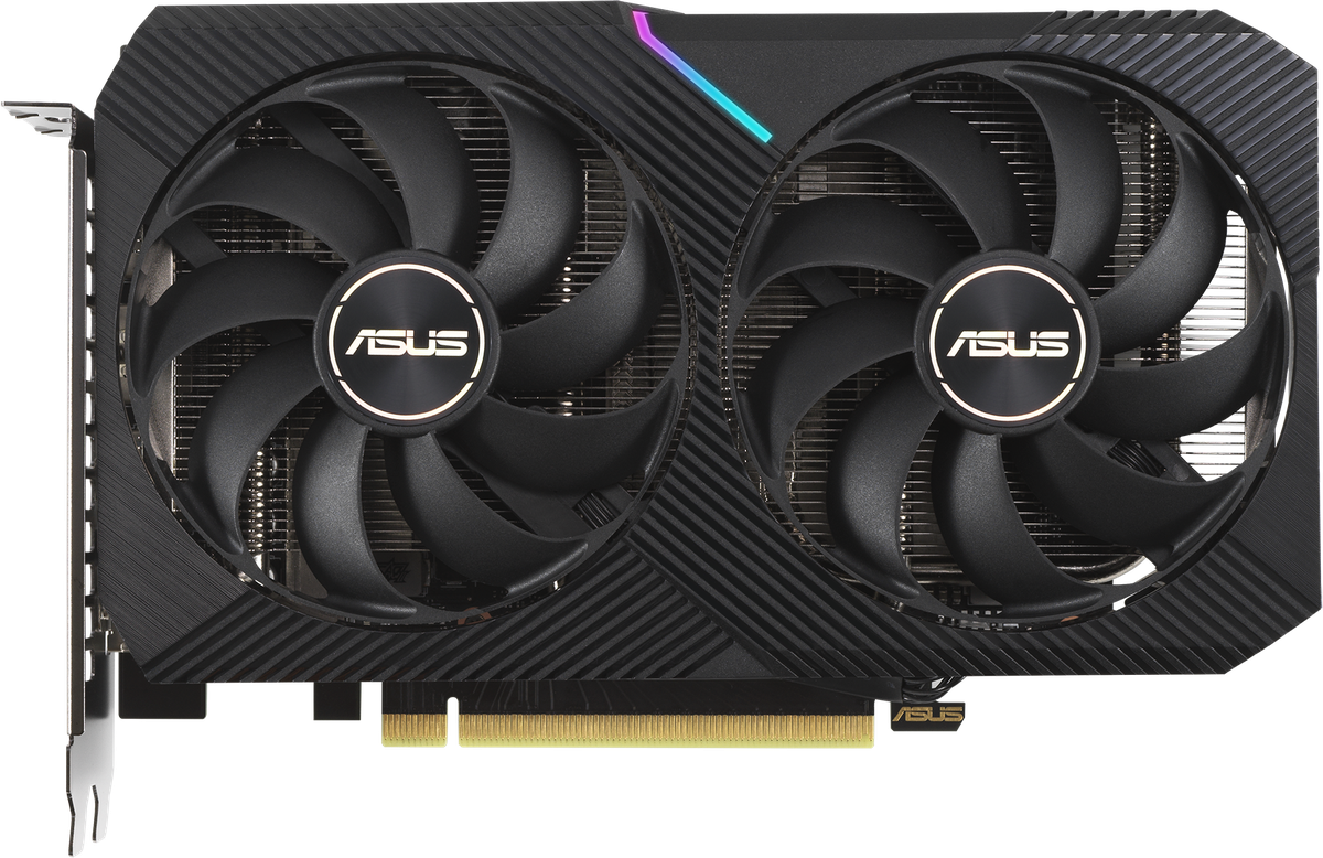 Видеокарта ASUS DUAL-RTX3060-O12G-V2, 12 ГБ GDDR6, PCIe 4.0