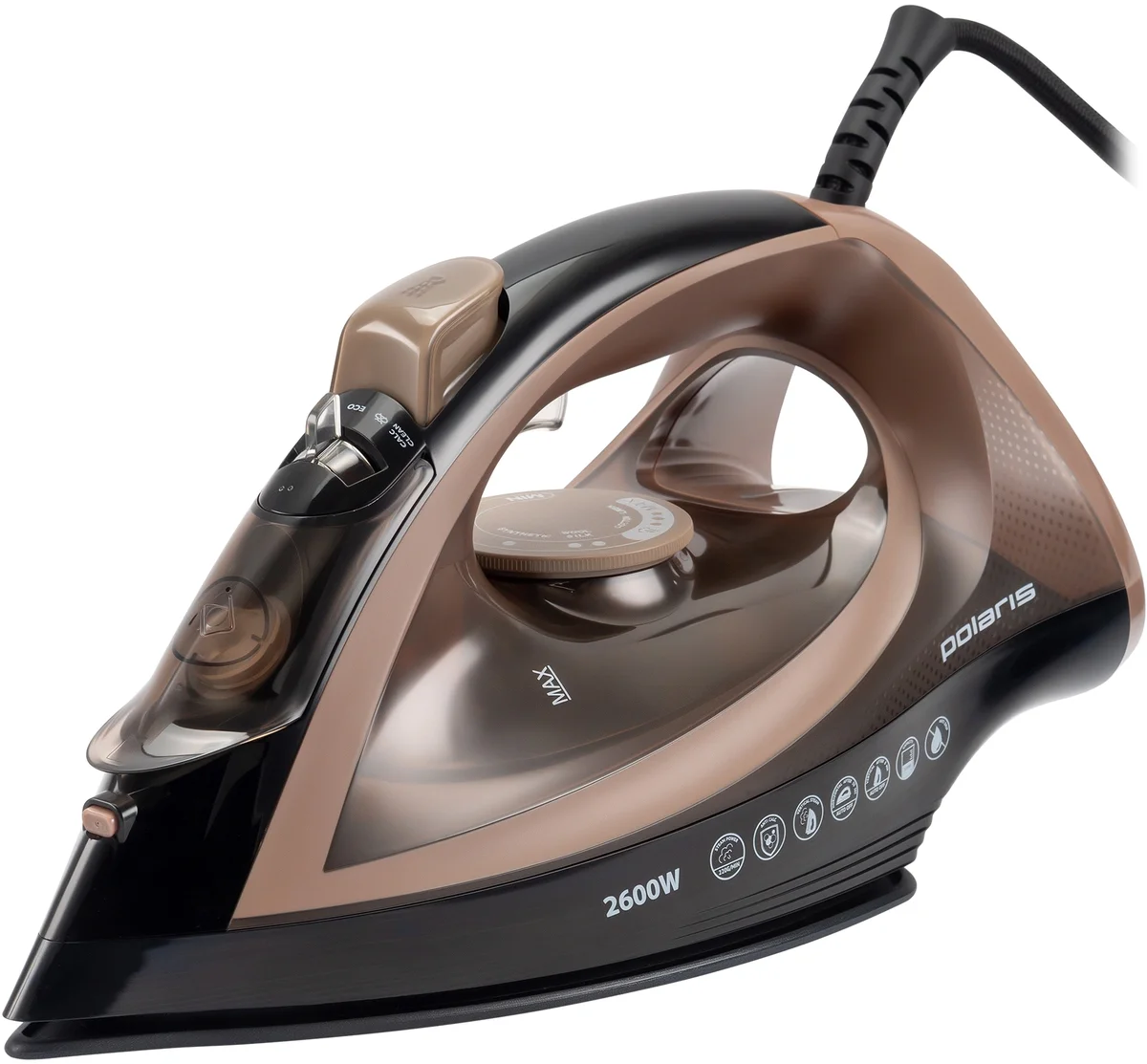 Утюг Polaris PIR 2605AK, 2600Вт, черный