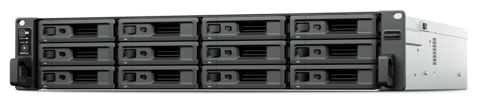 СХД Synology RS2423RP+II, 2U/12bay, 2×GbE+1×10GbE, RAID 0/1/5/6/10